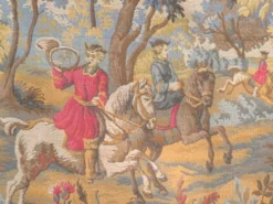 Tapisserie murale scène de chasse à courre