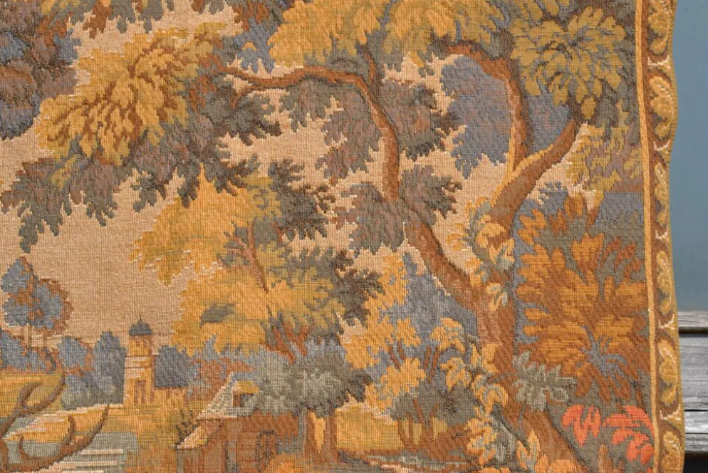 Tapisserie murale scène de chasse à courre