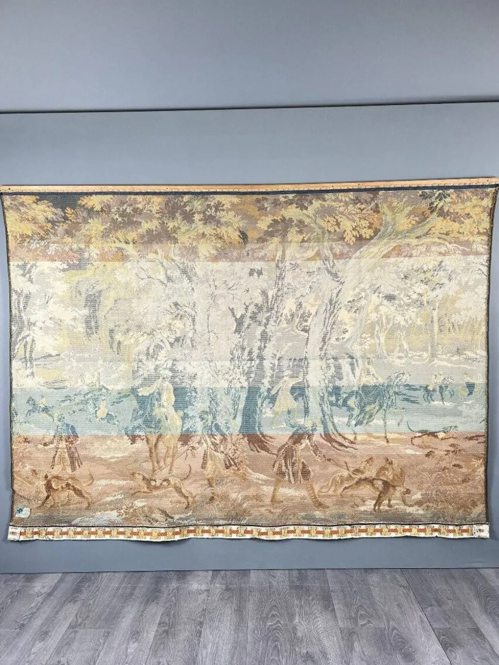 Tapisserie murale « Scène de chasse », style Louis XV, XXe siècle