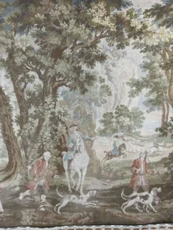 Tapisserie murale « Scène de chasse », style Louis XV, XXe siècle