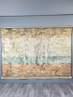 Tapisserie murale « Scène de chasse », style Louis XV, XXe siècle