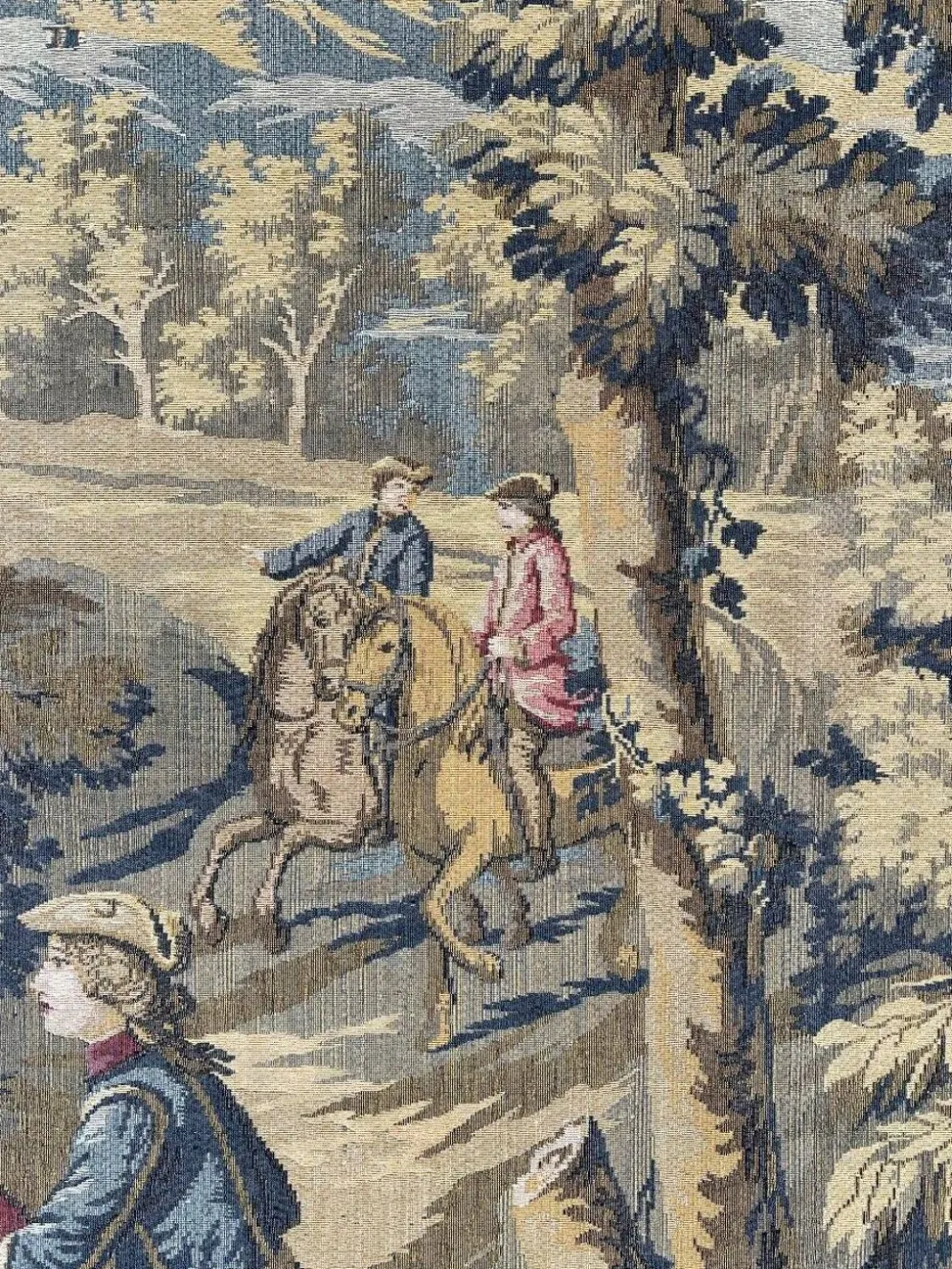 Tapisserie Murale , Scène De Chasse à Courre , XXe Siècle