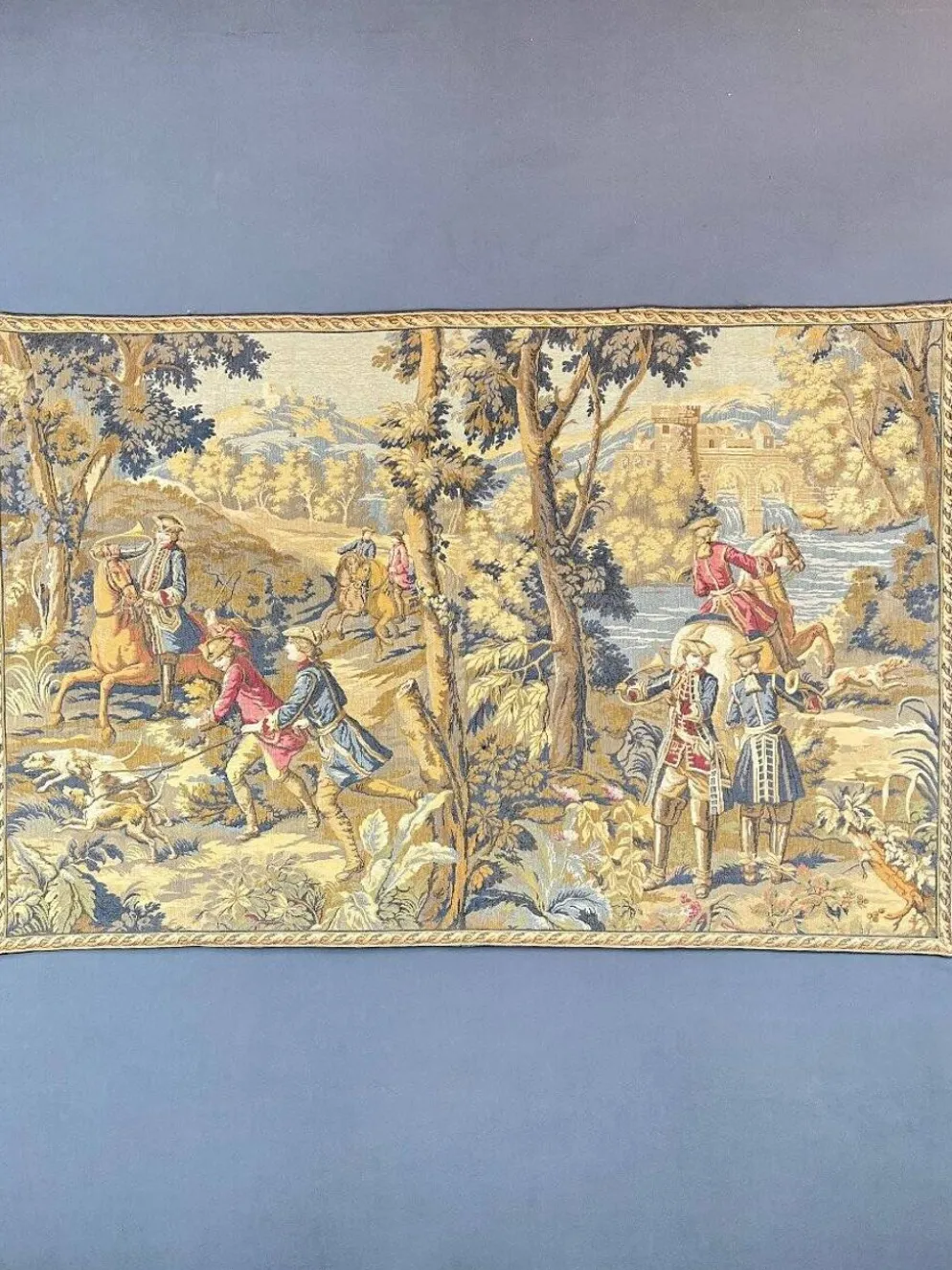 Tapisserie Murale , Scène De Chasse à Courre , XXe Siècle
