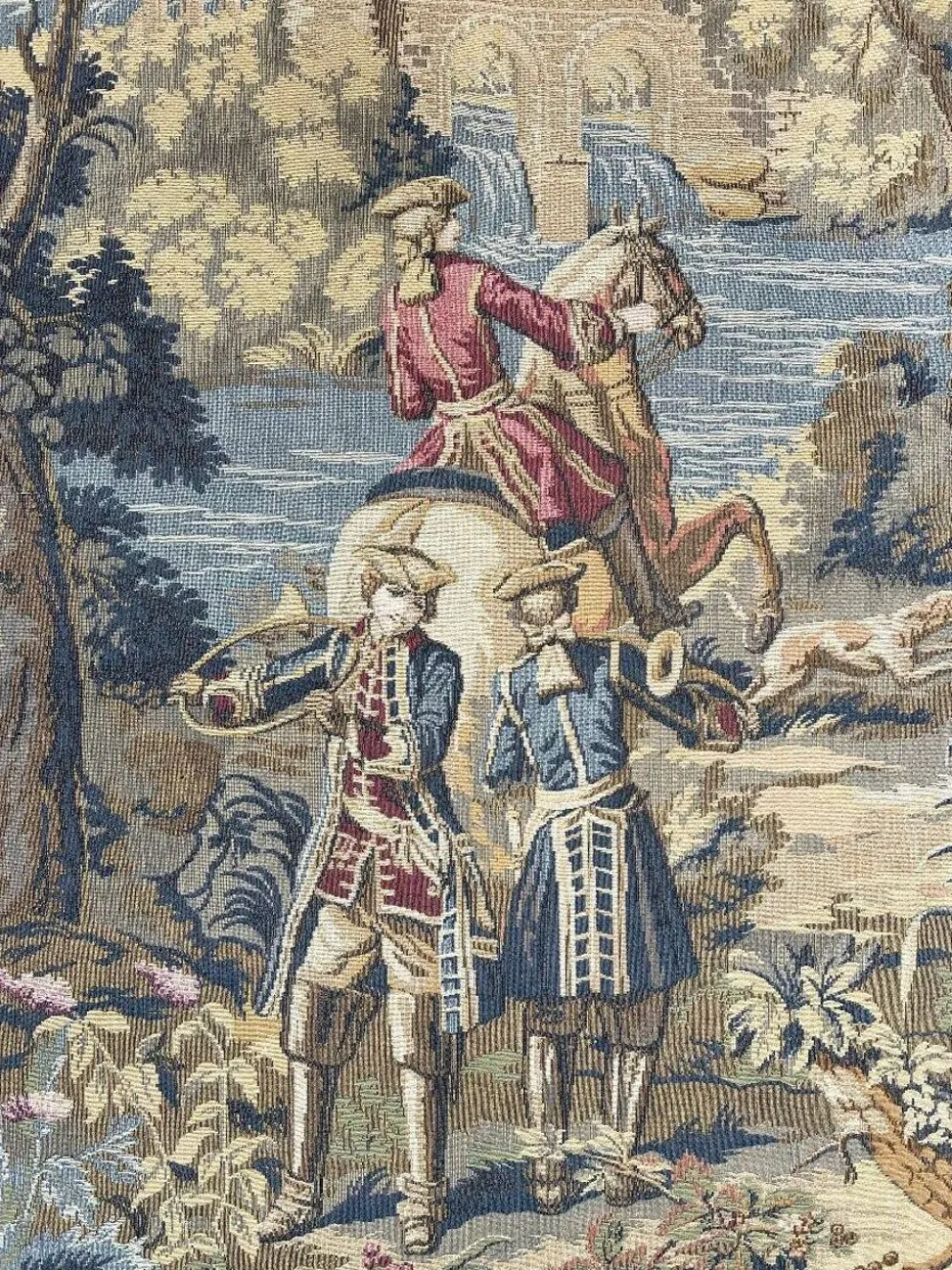 Tapisserie Murale , Scène De Chasse à Courre , XXe Siècle