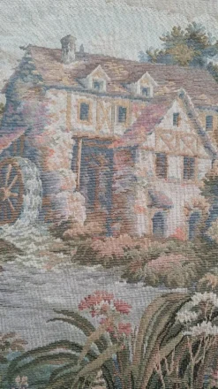 Tapisserie murale scène paysage de campagne