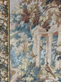 Tapisserie Murale , Scène Romantique Avec Ruines Antiques