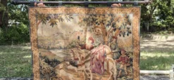 Tapisserie murale vintage Marc Waymel La Chasse Royale