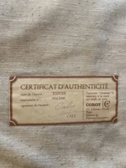 Tapisserie Odette Caly Espoir