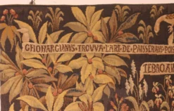 tapisserie représentant la pesée et l'art de forger