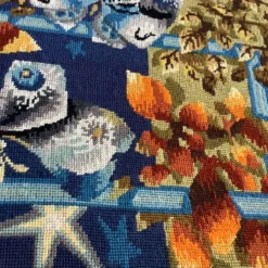 Tapisserie Étoiles Papillons 60’s Dlg J. Lurcat Picard Le Doux France