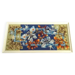Tapisserie Étoiles Papillons 60’s Dlg J. Lurcat Picard Le Doux France