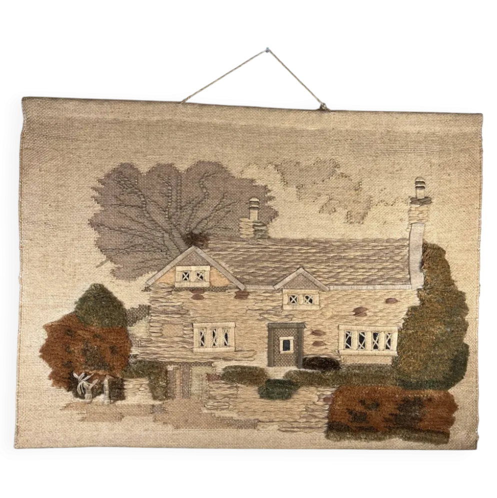Tapisserie vintage « maison de campagne »