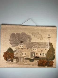 Tapisserie vintage « maison de campagne »