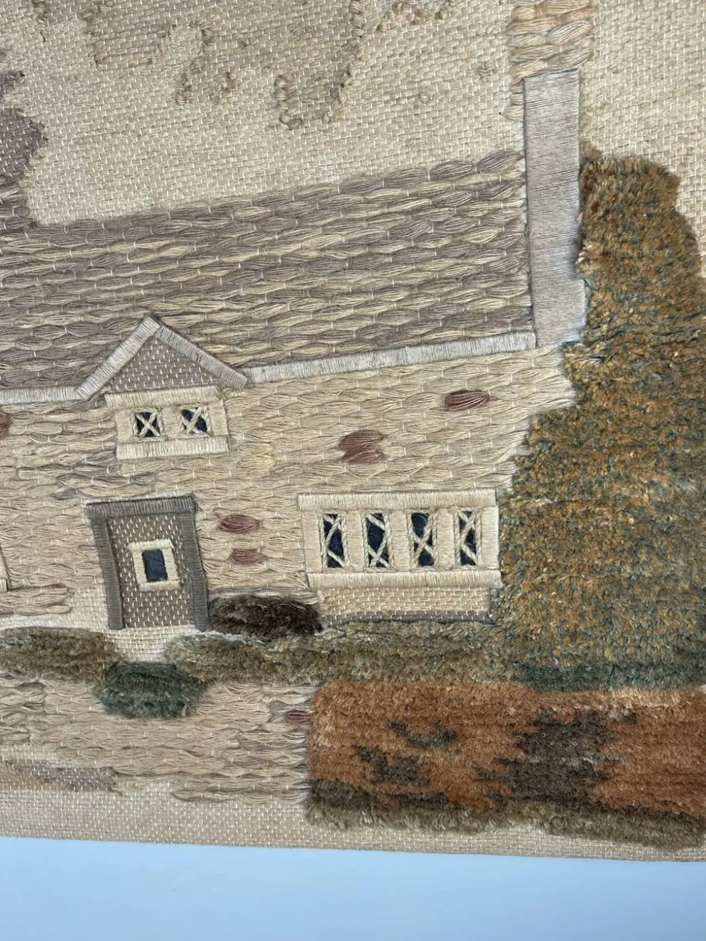 Tapisserie vintage « maison de campagne »