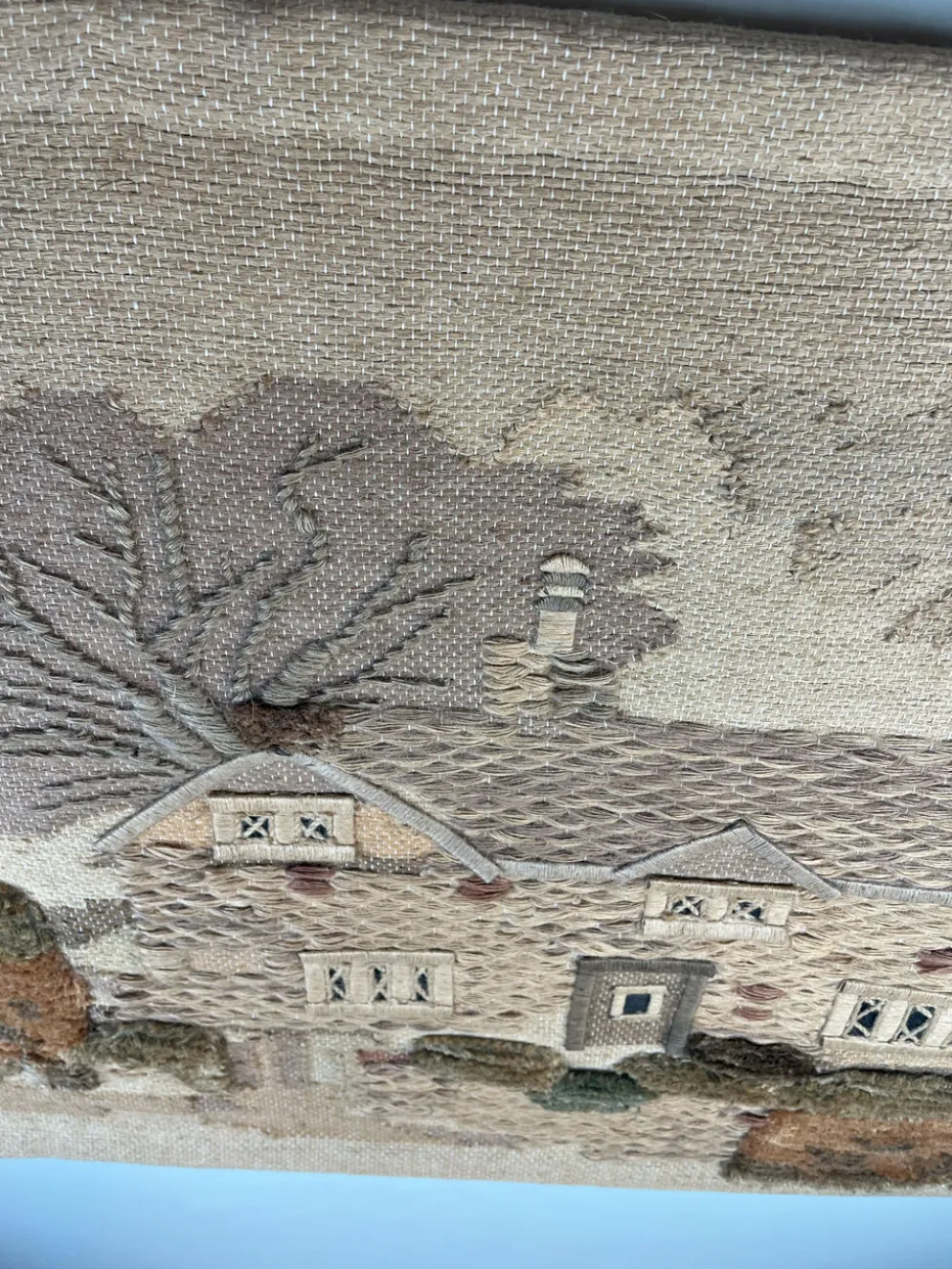 Tapisserie vintage « maison de campagne »