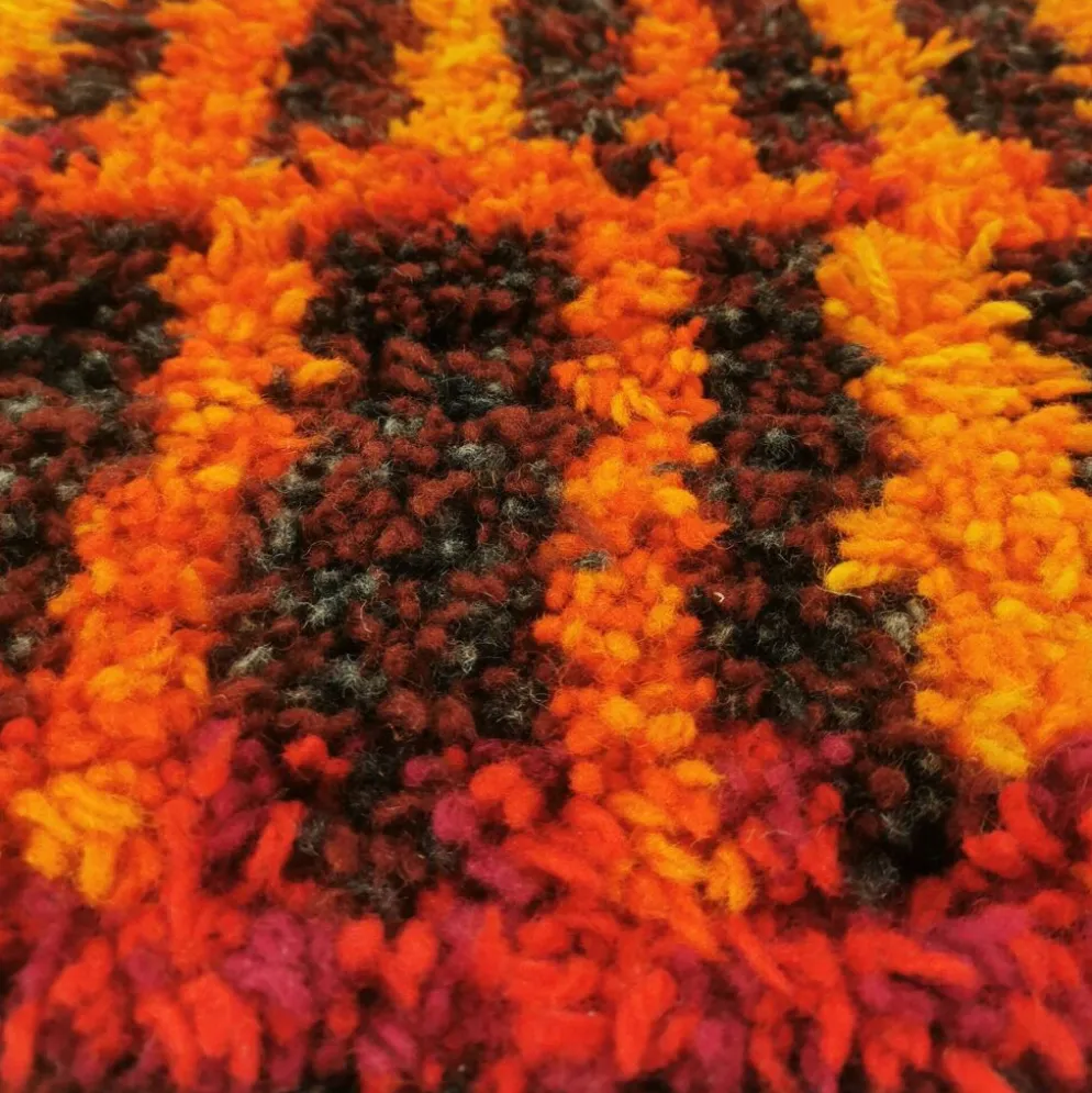 Tapis space age, Danemark, années 1960.