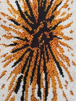 Tapis style Rya scandinave années 70