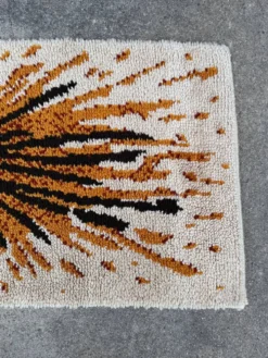 Tapis style Rya scandinave années 70
