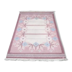 Tapis suédois du milieu du siècle Röllakan années 1960 234 X 171 cm