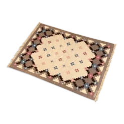 Tapis suédois du milieu du siècle Röllakan tissé à la main 1960