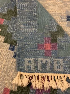 Tapis suédois du milieu du siècle Röllakan années 1960