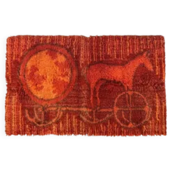 Tapis / Tapisserie Ege Rya en laine de style mid-century, Danemark, années 1960.