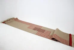 Tapis / Tapisserie géométrique abstrait moderniste du milieu du siècle, années 1960