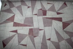 Tapis / Tapisserie géométrique abstrait unique en très grand format, années 1950