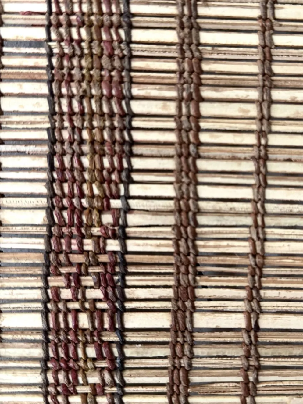 Tapis touareg - natte mauritanienne en fibre végétales et cuir