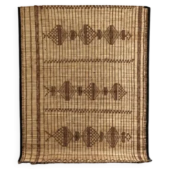 Tapis touareg - natte mauritanienne en fibre végétales et cuir