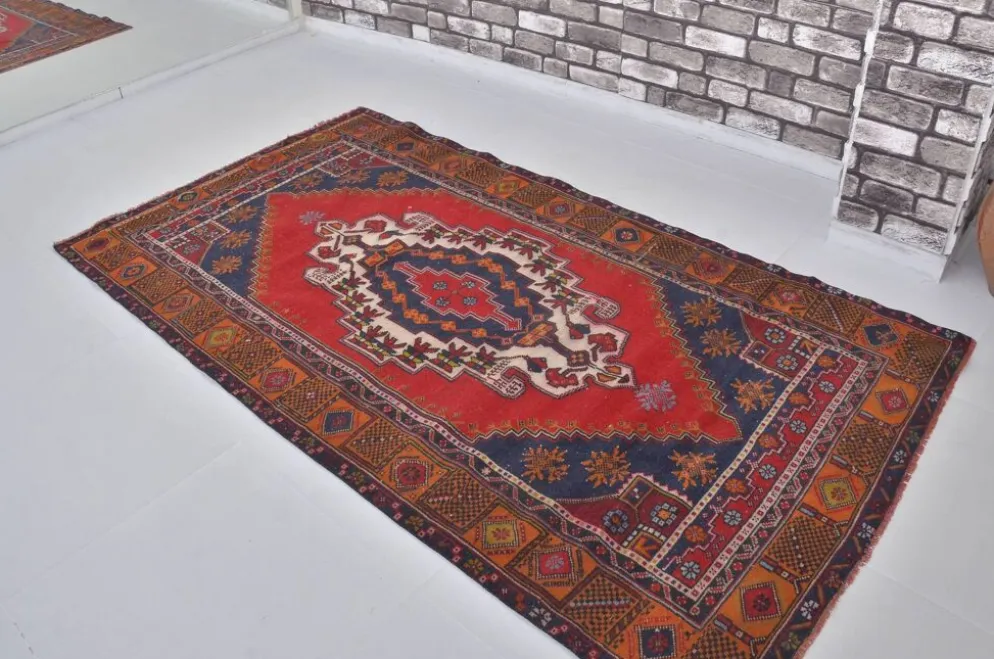 Tapis tribal fait main Oushak sku 1836