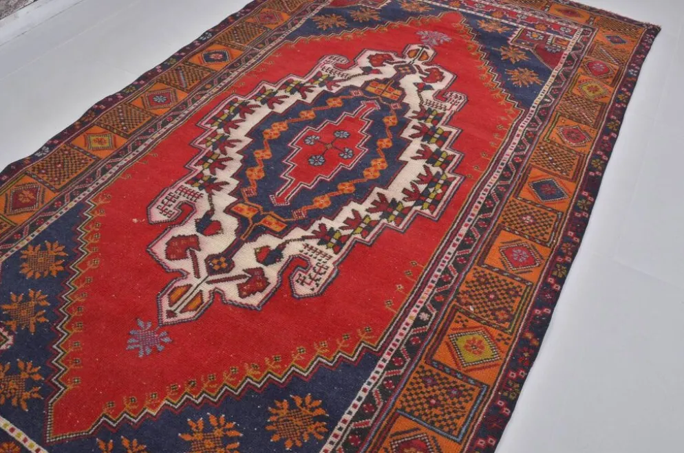 Tapis tribal fait main Oushak sku 1836