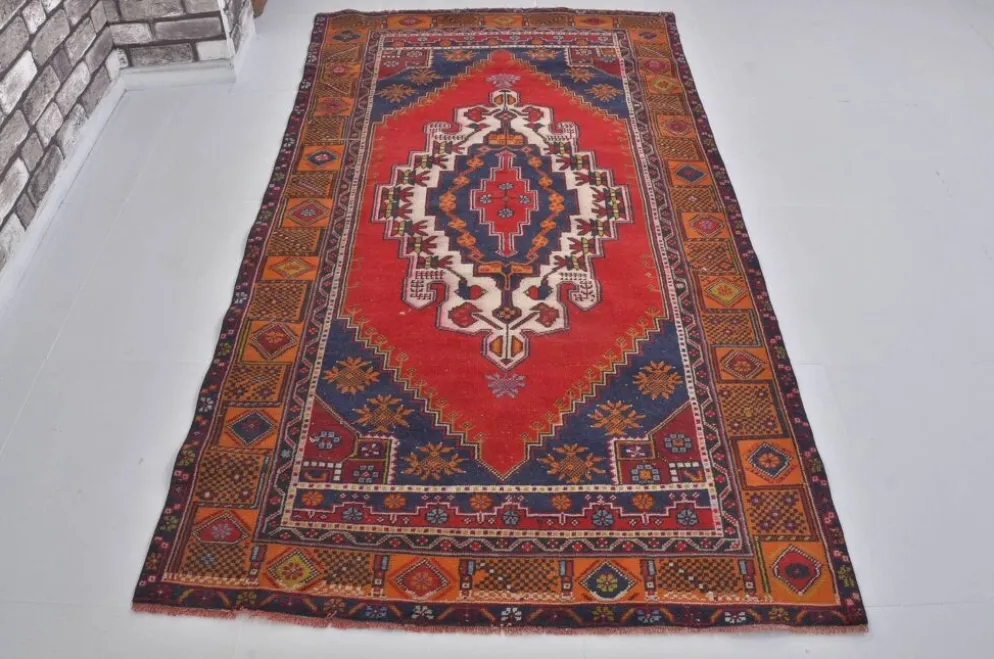 Tapis tribal fait main Oushak sku 1836