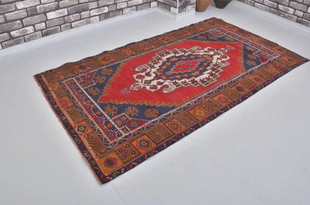 Tapis tribal fait main Oushak sku 1836