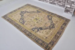 Tapis tribal vintage boho Oushak sku1436