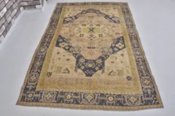 Tapis tribal vintage boho Oushak sku1436