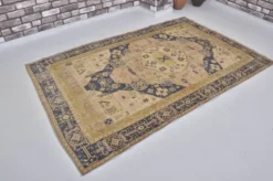 Tapis tribal vintage boho Oushak sku1436