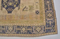 Tapis tribal vintage boho Oushak sku1436
