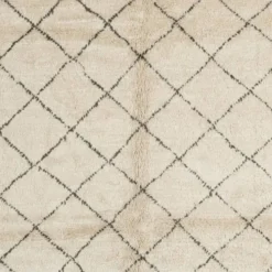 Tapis Tulu marocain moderne fait main, tapis en laine 100 % naturelle