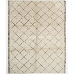 Tapis Tulu marocain moderne fait main, tapis en laine 100 % naturelle