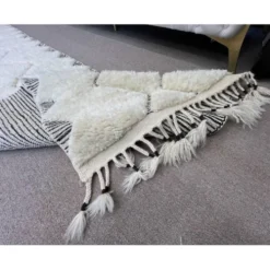Tapis Tulu moderne noué à la main pour couloir, escalier et cuisine. Options personnalisées disponibles.