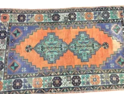 Tapis turc Oushak coloré