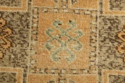 Tapis turc vintage anatolien couleur cannelle 3x11, 92x321 cm