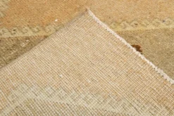 Tapis turc vintage anatolien couleur cannelle 3x11, 92x321 cm