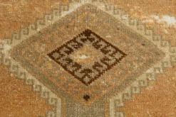 Tapis turc vintage anatolien couleur cannelle 3x11, 92x321 cm