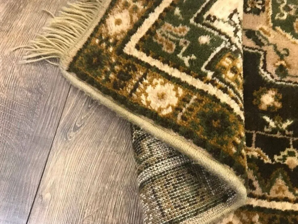 Tapis turc vintage avec design de médaillon