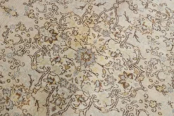 Tapis turc vintage beige, motif floral, tapis de salon classique, 170x275 cm