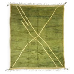Tapis Vert Beni Ouarain - 416 x 320 cm