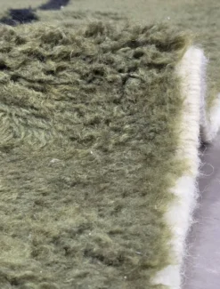 Tapis Vert Contemporain - 302 x 258 cm