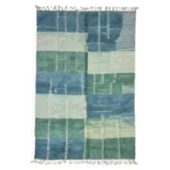 Tapis Vert Contemporain - 349 x 246 cm